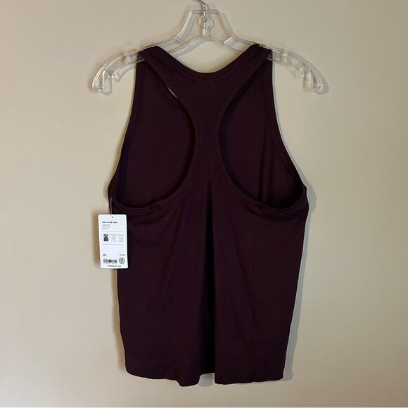 Athleta Maroon “Ease In Rib Tank” Racerback Breathable Workout Top Size Medium - Picture 9 of 16